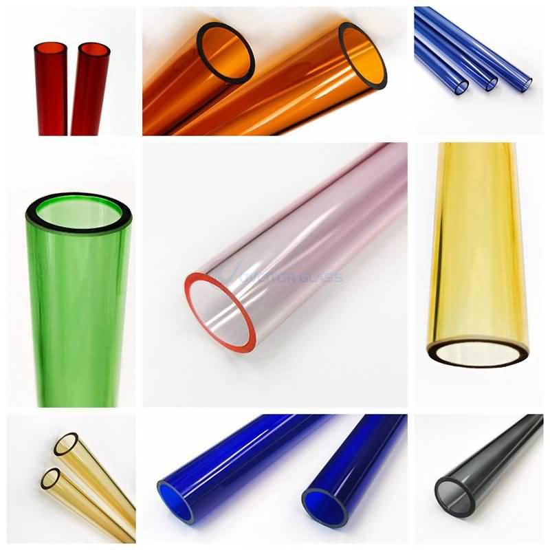 multi color borosilicate glass tube