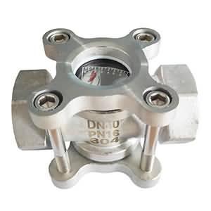 Sight Glass With Flapper